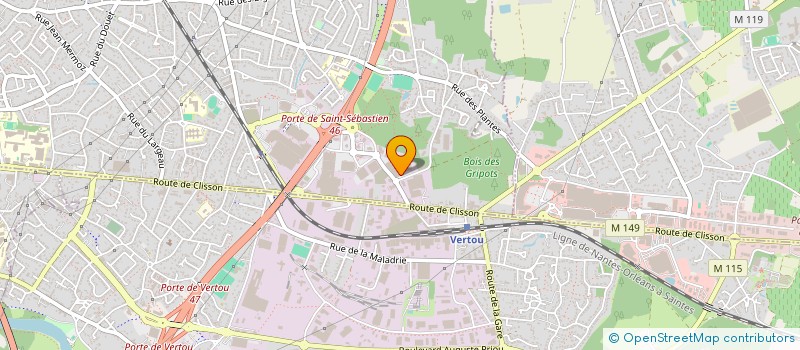 localisation de l'entreprise SARL GAETAN à SAINT-SEBASTIEN-SUR-LOIRE