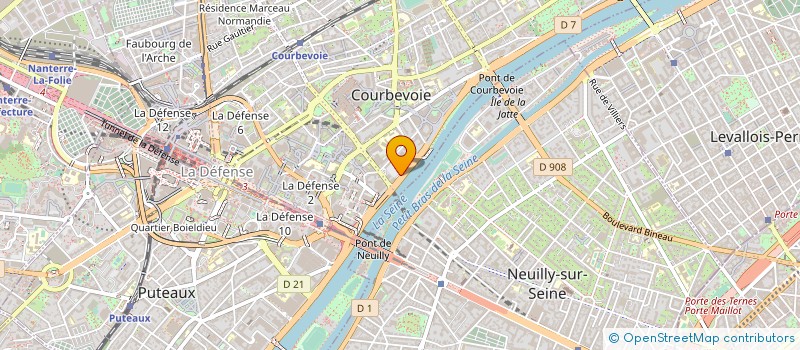 localisation de l'entreprise SARL GAGNY-PARMENTIER à COURBEVOIE