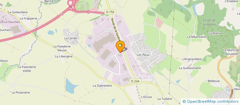 localisation de l'entreprise SARL GAILLARD à LES HERBIERS