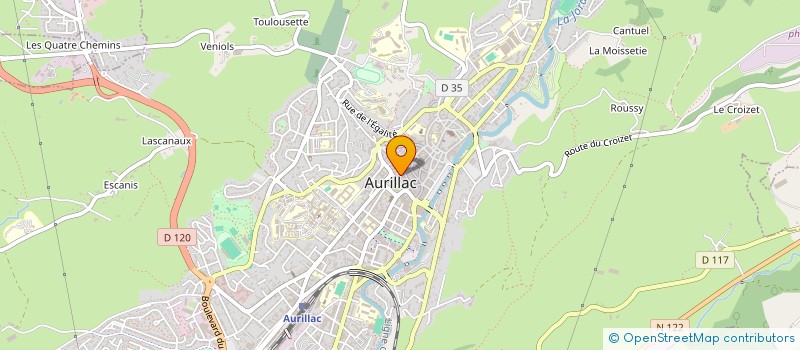 localisation de l'entreprise SARL GAILLARD CONSTANT à AURILLAC