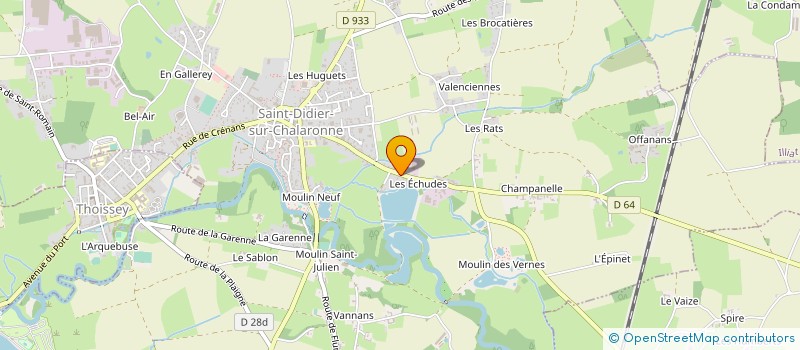localisation de l'entreprise SARL GAILLOT STEPHANE à SAINT-DIDIER-SUR-CHALARONNE