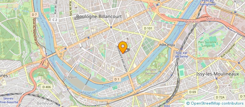 localisation de l'entreprise SARL GALARME TRAITEUR à BOULOGNE-BILLANCOURT