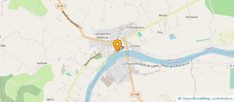 localisation de l'entreprise SARL GALERIE FEILLE  CLAIRAC