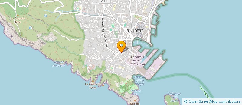 localisation de l'entreprise SARL GALERIE LA CRYDE à LA CIOTAT