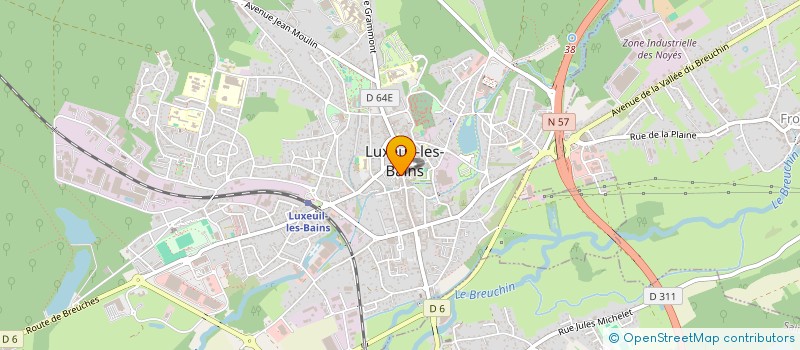 localisation de l'entreprise SARL GALERIES LUXOVIENNES à LUXEUIL-LES-BAINS