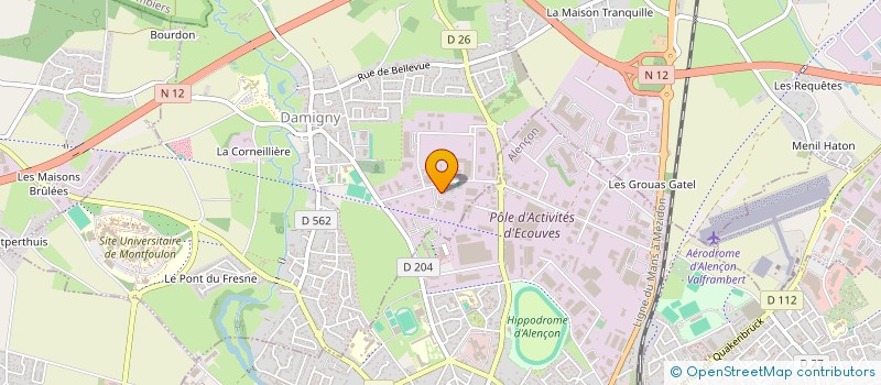 localisation de l'entreprise SARL GALIO à DAMIGNY