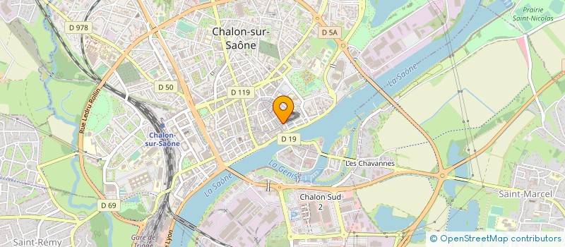localisation de l'entreprise SARL GALLET TRAITEUR à CHALON-SUR-SAONE