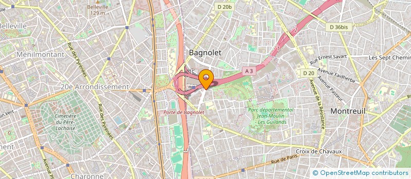 localisation de l'entreprise SARL GALLIENI PRESSING à BAGNOLET