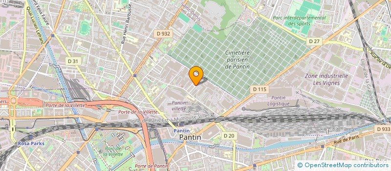 localisation de l'entreprise SARL GAM 93  PANTIN