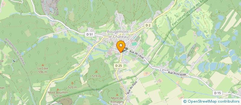 localisation de l'entreprise SARL GAMBA à ROUGEMONT-LE-CHATEAU