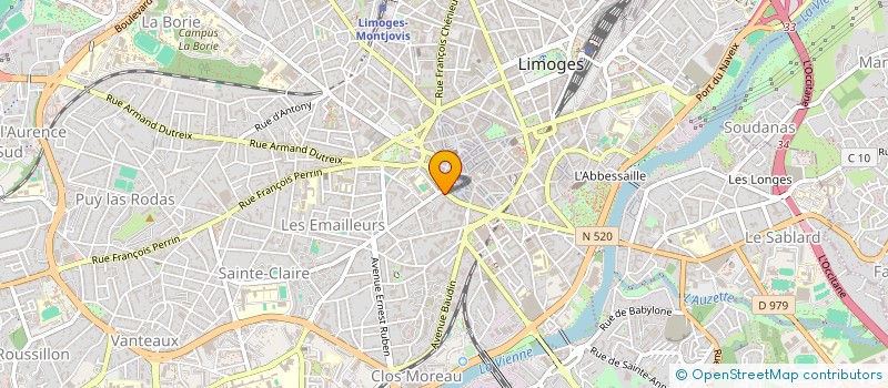 localisation de l'entreprise SARL GAMBETTA IMMOBILIER à LIMOGES