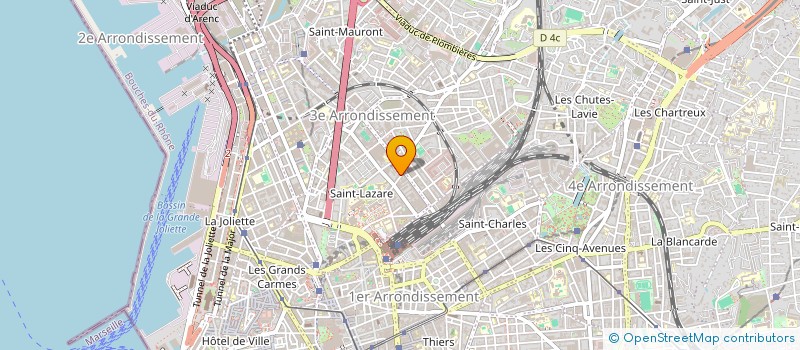 localisation de l'entreprise SARL GAMS AUTOMOBILES  MARSEILLE