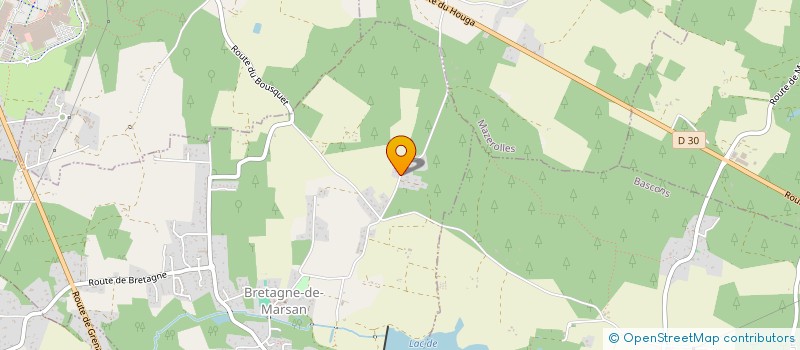 localisation de l'entreprise SARL GANNARD JEAN HUGUES  BRETAGNE-DE-MARSAN