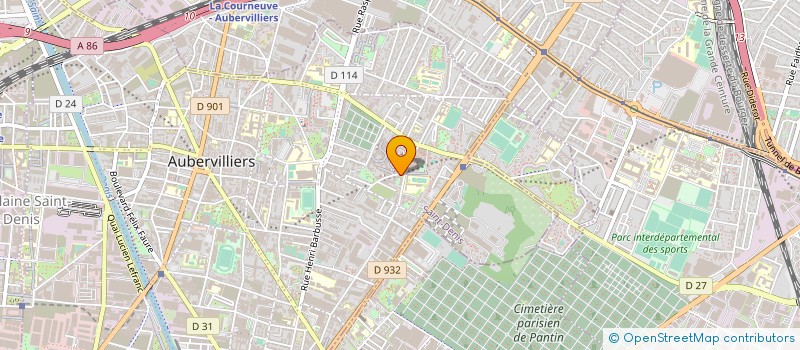 localisation de l'entreprise SARL GAP SECURITE PRIVEE  AUBERVILLIERS