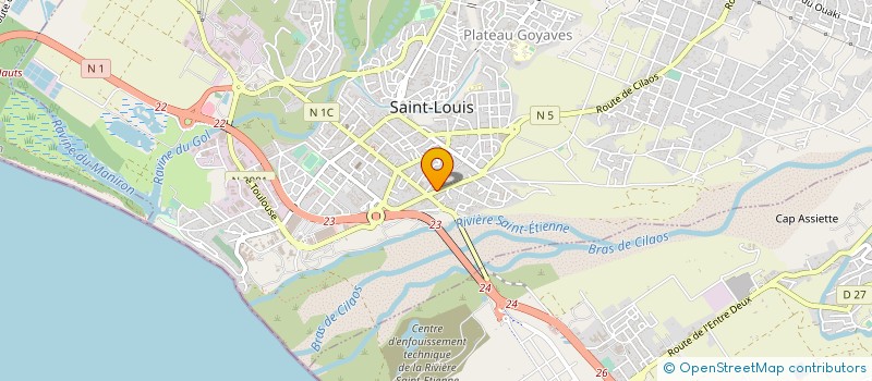 localisation de l'entreprise SARL GARAGE ARAYAPIN à SAINT-LOUIS