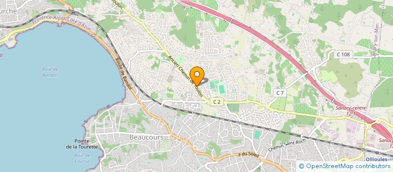 localisation de l'entreprise SARL GARAGE ATTAFI à SANARY-SUR-MER
