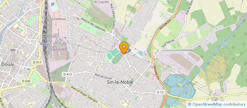 localisation de l'entreprise SARL GARAGE AUTO S.I.N.O.A.S  SIN-LE-NOBLE