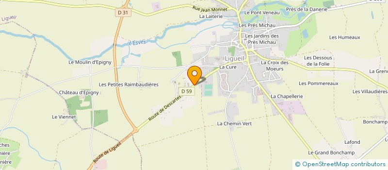 localisation de l'entreprise SARL GARAGE BARRAULT à LIGUEIL