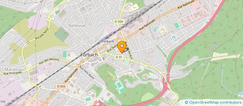 localisation de l'entreprise SARL GARAGE BASTIC  FORBACH