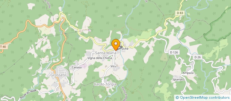 localisation de l'entreprise SARL GARAGE BAZZALI  SANTA-MARIA-SICHE