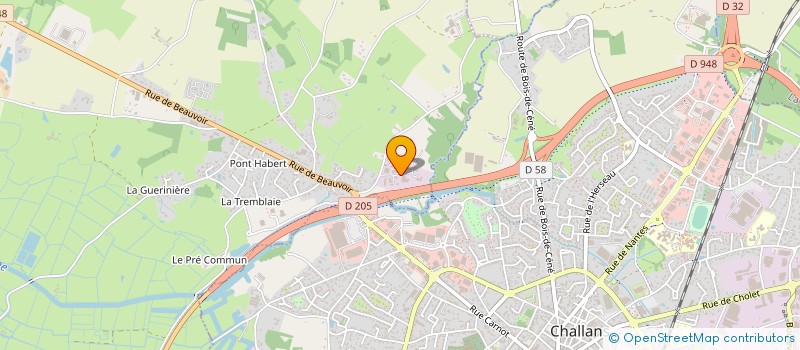 localisation de l'entreprise SARL GARAGE BRUNO à SALLERTAINE