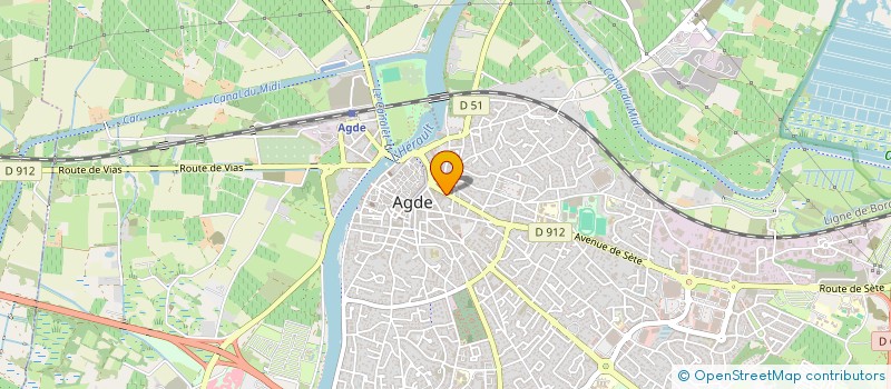 localisation de l'entreprise SARL GARAGE CENTRAL à AGDE