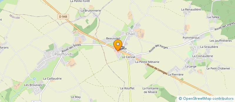 localisation de l'entreprise SARL GARAGE CHAILLOIS à FONTIVILLIE