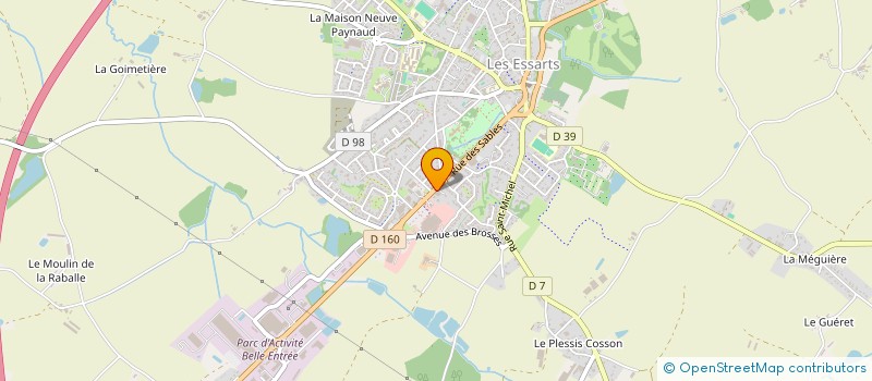 localisation de l'entreprise SARL GARAGE CHAMPOT à ESSARTS-EN-BOCAGE