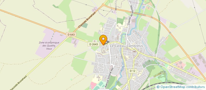 localisation de l'entreprise SARL GARAGE CHENEAUX  LE CATEAU-CAMBRESIS