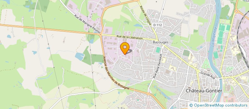 localisation de l'entreprise SARL GARAGE CLAVREUL à CHATEAU-GONTIER-SUR-MAYENNE