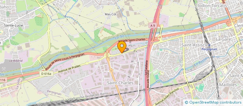 localisation de l'entreprise SARL GARAGE CLEMENT  PERPIGNAN