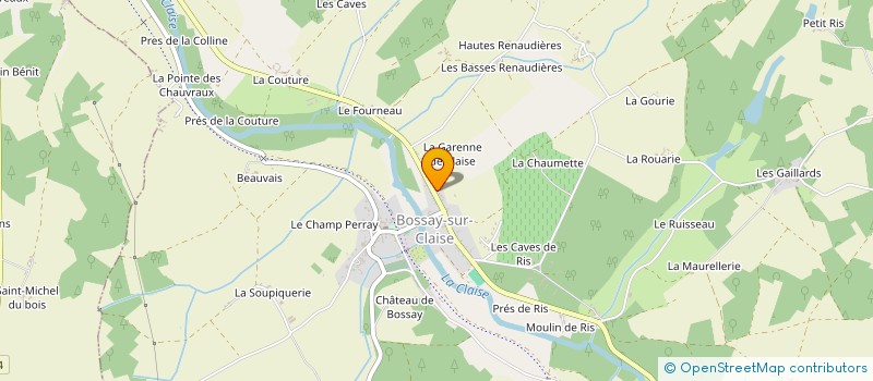 localisation de l'entreprise SARL GARAGE COSSON ALEXANDRE à BOSSAY-SUR-CLAISE
