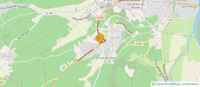 localisation de l'entreprise SARL GARAGE COTAT-MULHAUSEN  SANCERRE