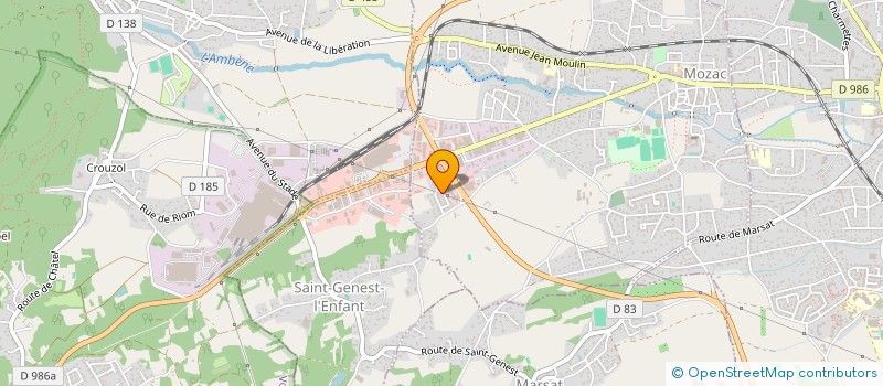 localisation de l'entreprise SARL GARAGE D AGOSTIN  RIOM