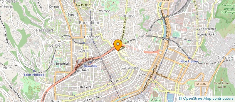 localisation de l'entreprise SARL GARAGE D'URFE à NICE
