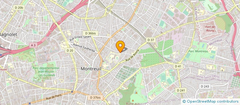 localisation de l'entreprise SARL GARAGE DANTON à MONTREUIL