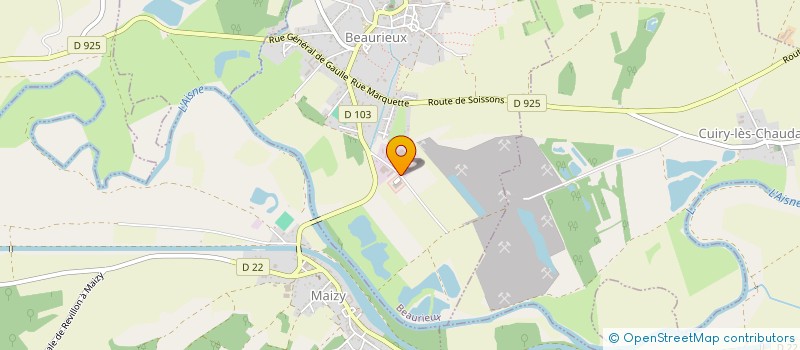 localisation de l'entreprise SARL GARAGE DE BEAURIEUX  BEAURIEUX