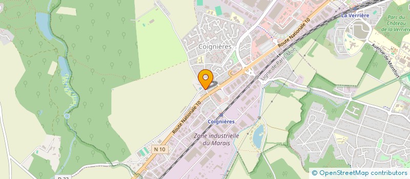 localisation de l'entreprise SARL GARAGE DE COIGNIERES à COIGNIERES