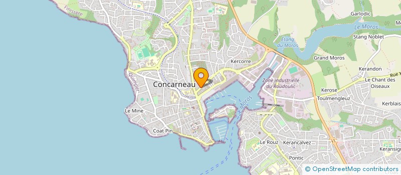 localisation de l'entreprise SARL GARAGE DE CORNOUAILLE à CONCARNEAU
