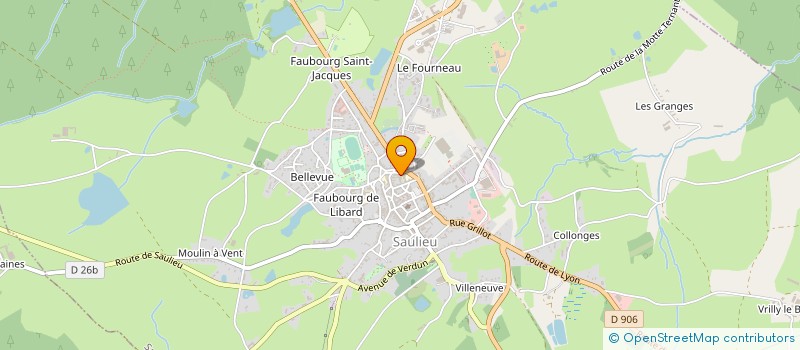 localisation de l'entreprise SARL GARAGE DE L ETAPE à SAULIEU