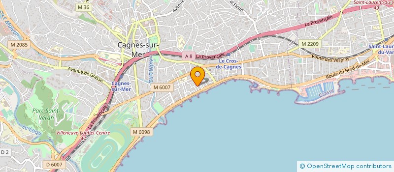 localisation de l'entreprise SARL GARAGE DE LA PLAGE à CAGNES-SUR-MER