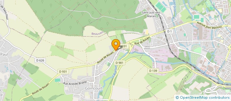 localisation de l'entreprise SARL GARAGE DE NORMANDIE  GOINCOURT