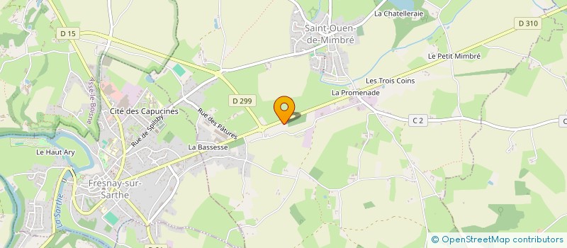 localisation de l'entreprise SARL GARAGE DE ST OUEN  SAINT OUEN DE MIMBRE