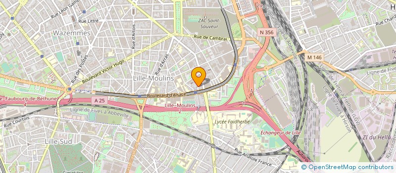localisation de l'entreprise SARL GARAGE DEBUIGNE à LILLE