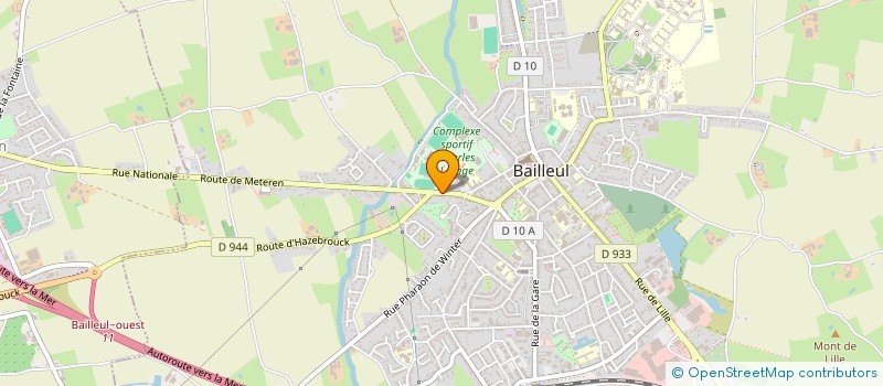 localisation de l'entreprise SARL GARAGE DEFOORT à BAILLEUL