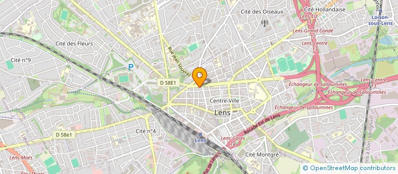 localisation de l'entreprise SARL GARAGE DELEPLANQUE LIONEL à LENS