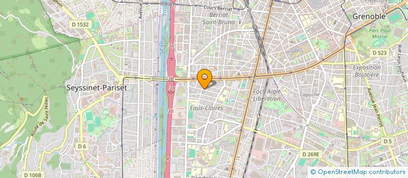 localisation de l'entreprise SARL GARAGE DES CHAMPS ELYSEES  GRENOBLE