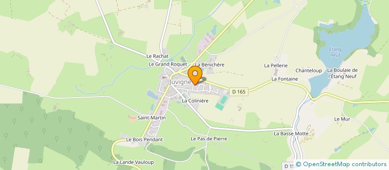 localisation de l'entreprise SARL GARAGE DES LILAS  JUVIGNE