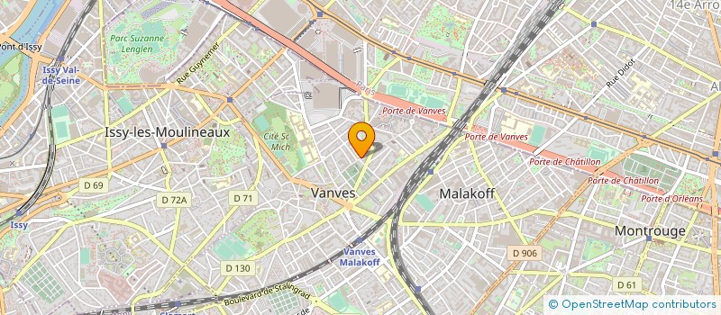 localisation de l'entreprise SARL GARAGE DES OEILLETS à VANVES