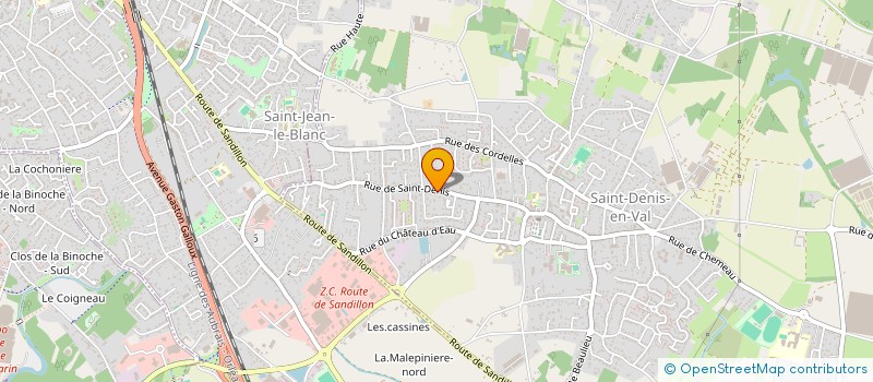 localisation de l'entreprise SARL GARAGE DESPRES à SAINT-DENIS-EN-VAL